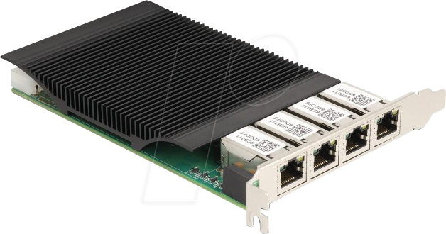 4043619860685 - DELOCK 86068 - Netzwerkkarte PCI Express Gigabit Ethernet 4x RJ45 PoE+