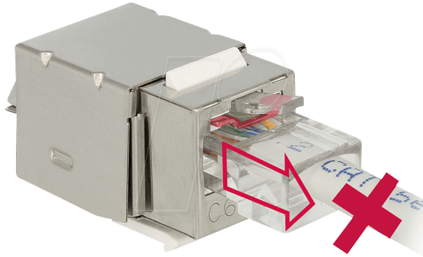 4043619864041 - DELOCK 86404 - Keystone Modul RJ45 Secure Cat6 > LSA