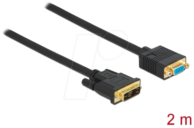 4043619867530 - Kabel dvi 12+5 Stecker zu vga Buchse 2 m (86753) - Delock 4043619867530 - Kabel dvi 12+5 Stecker zu vga Buchse 2 m (86753) - Delock
