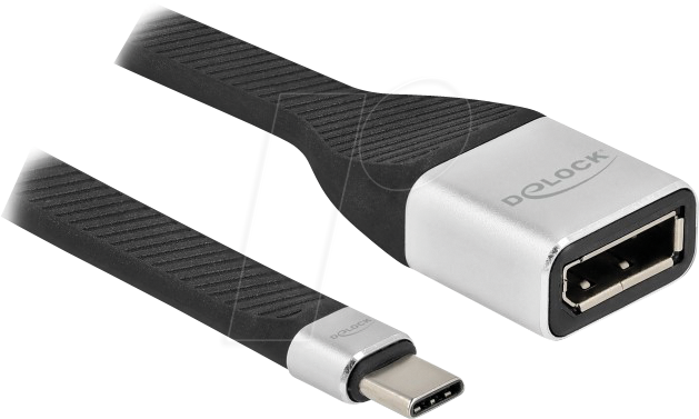 4043619869343 - Fpc Flachbandkabel usb Type-C™ zu DisplayPort (Alt Mode) 4K 60 Hz 14 cm (86934) - Delock