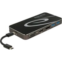 4043619877737 - DeLOCK USB Type-C 32 Dockingstation 4K - Dockingstation - USB-C 32 Gen 1   Thunderbolt 3 - VGA HDMI DP (87773)