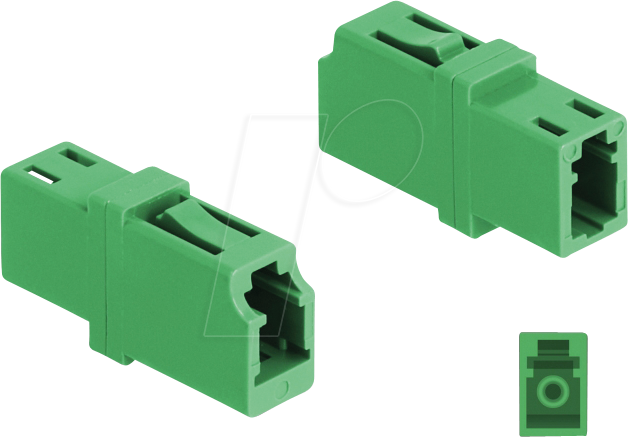 4043619879847 - Lwl Kupplung lc Simplex Buchse zu lc Simplex Buchse apc grün (87984) - Delock