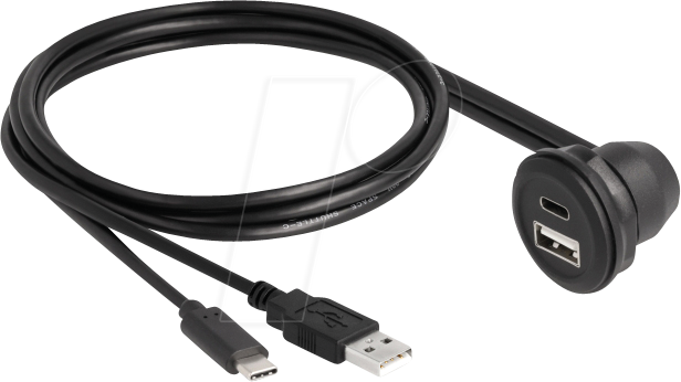 4043619881031 - Usb 20 Kabel usb Typ-A Stecker und usb Type-C™ Stecker (88103) - Delock