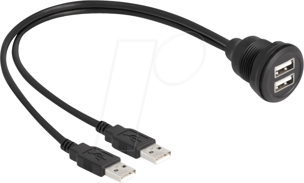 4043619881048 - Usb 20 Kabel 2 x usb Typ-A Stecker zu 2 x usb Typ-A Buchse (88104) - Delock