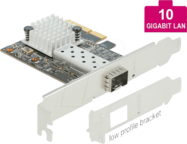 4043619891009 - DELOCK 89100 - Netzwerkkarte PCI Express x4 10 Gigabit Ethernet 1x SFP+