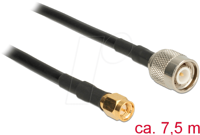 4043619894994 - DELOCK 89499 - HF Antennenkabel TNC Stecker > SMA Stecker 75 m