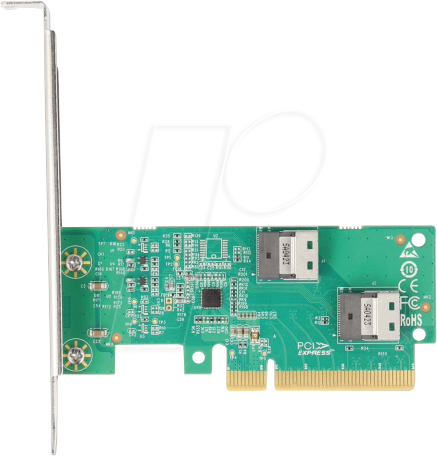 4043619900763 - DELOCK 90076 - PCIe 40 x8  > 2x SFF-8654 4i NVMe Bifurcation