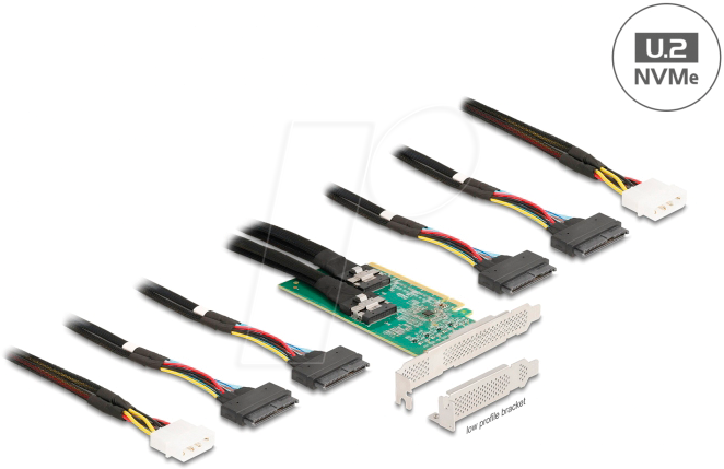 4043619900770 - DELOCK 90077 - PCIe x16 > 2x SFF-8654 > 4x SFF-8639 Bifurication 4043619900770 - DELOCK 90077 - PCIe x16 > 2x SFF-8654 > 4x SFF-8639 Bifurication