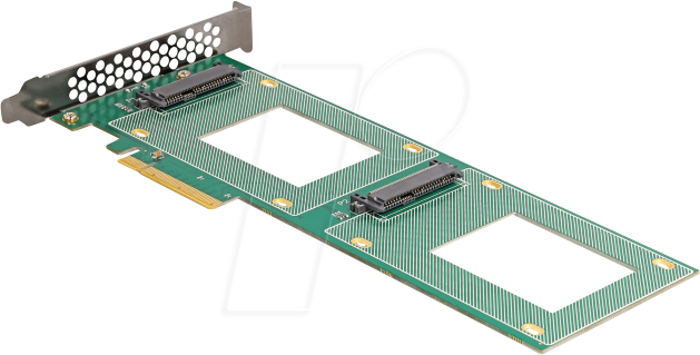 4043619901517 - Pci Express 40 x8 Karte zu 2 x intern U2 NVMe SFF-8639 (90151) - Delock