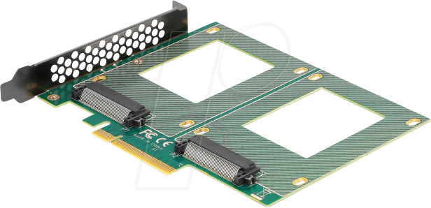 4043619901623 - Pci Express 40 x8 Karte zu 2 x intern U2 NVMe SFF-8639 (90162) - Delock