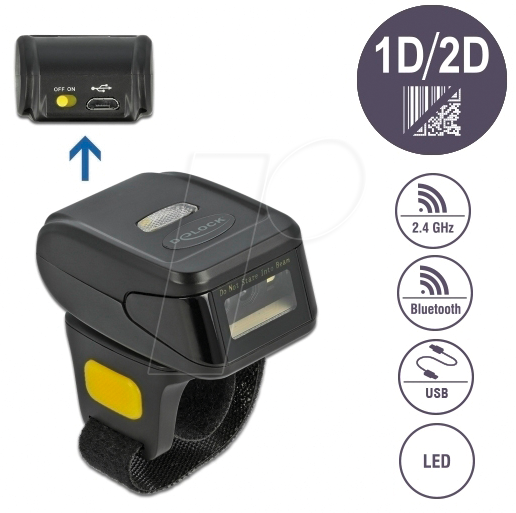 4043619905089 - DeLOCK - Barcode-Scanner - tragbar - 100 Scans Sek - decodiert - USB RF(24 GHz) Bluetooth 41