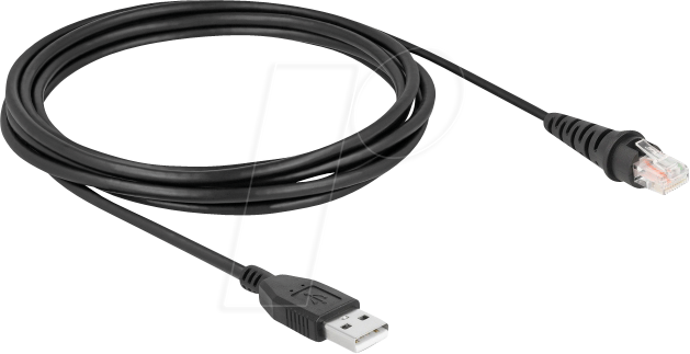 4043619906123 - DELOCK 90612 - Barcodescanner Kabel USB gerade 30 m