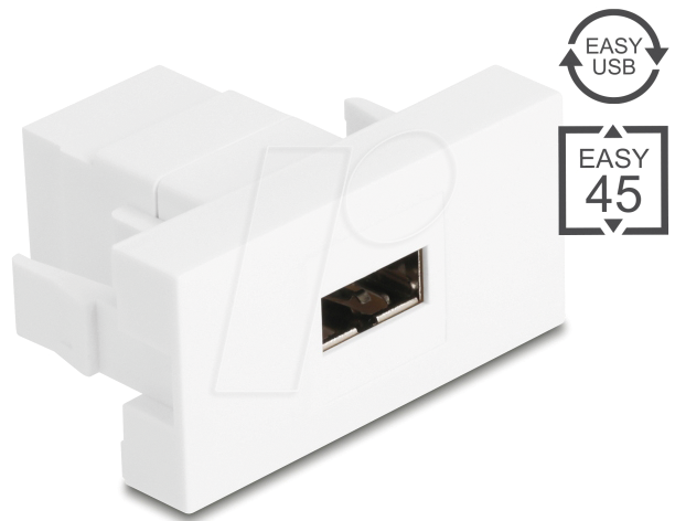 4043619908660 - DELOCK 90866 - Easy 45 Modul USB 20 Typ-A Buchse zu USB Typ-A Buchse