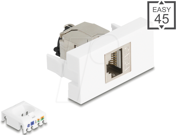 4043619909056 - DELOCK 90905 - Easy 45 RJ45 Buchse > LSA Cat6a STP 4043619909056 - DELOCK 90905 - Easy 45 RJ45 Buchse > LSA Cat6a STP