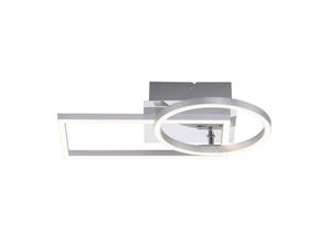 4043689008277 - Deckenlampe Deckenleuchte Designleuchte LED stahlfarben Ring beweglich Metall