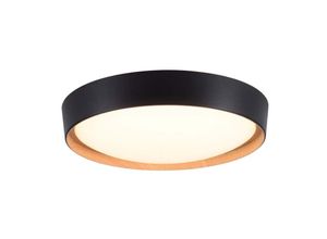 4043689008758 - Deckenleuchte Deckenlampe LED Dimmbar Wohnzimmerlampe Rund Schwarz D 40 cm