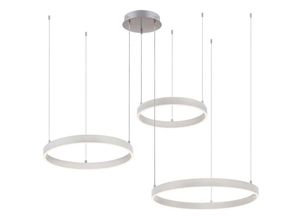 4043689010386 - Pendelleuchte Hängelampe Esstischlampe dimmbar Fernbedienung LED Ringe H 120 cm