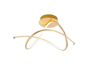 4043689954680 - LED Decken Leuchte Wohn Zimmer Beleuchtung Strahler Lampe gold gebogen Paul Neuhaus 15441-12