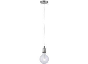 4043689962425 - Leuchten Direkt - Just Light Pendelleuchte Diy in Edelstahl aus Stahl E27 60W - grey