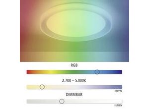 4043689971281 - Led Deckenleuchte Disc Lola Smart schwarz Smart Home Deckenleuchte - Leuchten Direkt