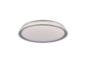 4043689979393 - LED Deckenleuchte Kari silber Ø 51 cm 40 W dimmbar