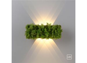 4043689994853 - Just Light LED Wandleuchte Green Carlo in Moos und Natur-dunkel - green