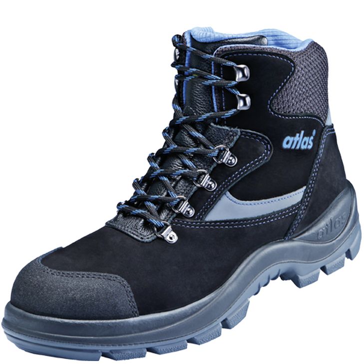 4043692178202 - Sicherheitsstiefel Ergo Med 735 xp S3 esd src dguv W12 Gr47 schwarz royalblau - Atlas