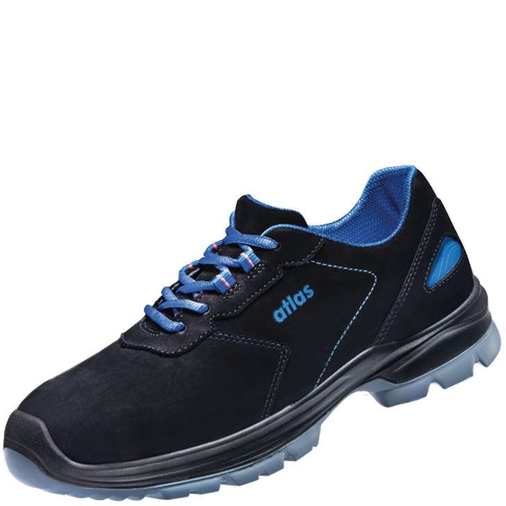 4043692182315 - Sicherheitshalbschuh ergo-med 645 xp S3 esd src dguv W12 Gr 42 schwarz royalblau - Atlas