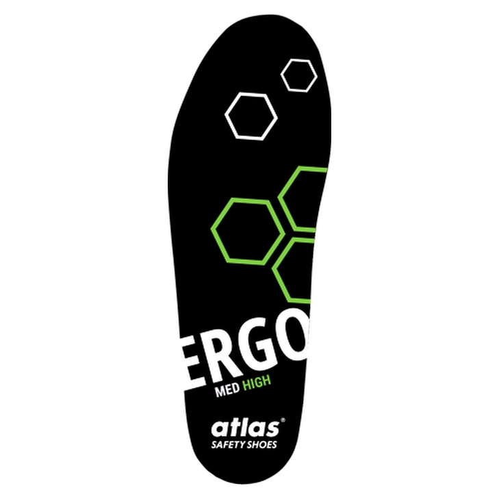4043692257556 - Einlegesohlen ergo-med green low Gr 36-49 für Schuhe und Arbeitsschuhe Größe 49 - Atlas