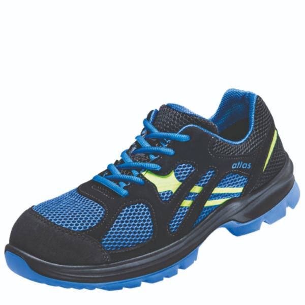 4043692343327 - Atlas Schuhfabrik Atlas Sicherheitshalbschuh FLASH 4000 S1 ESD SRC DGUV W12 Gr 45 schwarz blau - schwarz blau