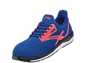 4043692434438 - Atlas Schuhfabrik - Atlas Sicherheitshalbschuh Runner 45 S1P esd src dguv Gr 36 neonblau - neonblau