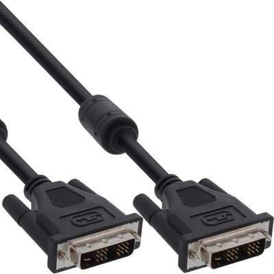 4043718003112 - InLine DVI-D Kabel 5m digital 18+1 Stecker   Stecker Single Link 2 Ferrite schwarz