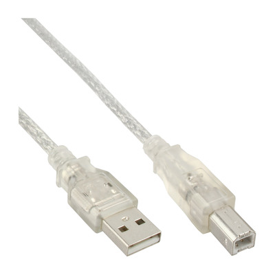 4043718075065 - USB 20 Kabel A an B transparent 5m