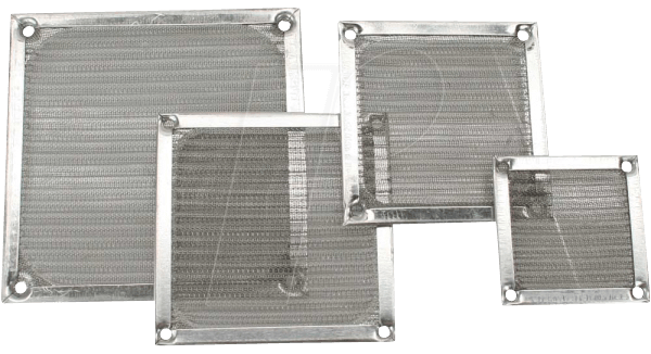 4043718082315 - INL 33379A - Lüftergitter mit Aluminiumfilter 92 x 92 mm