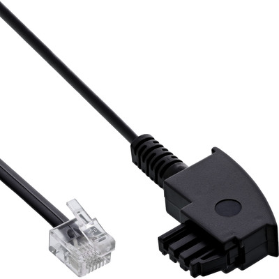 4043718096015 - TAE-F Kabel für DSL Splitter TAE-F ST an Western 6 2 DEC ST 3m