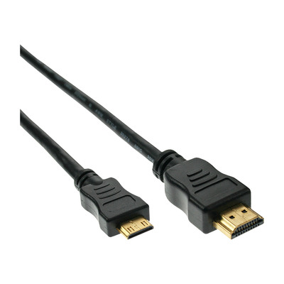 4043718097333 - High Speed HDMI® Mini Kabel Stecker A auf C verg Kont schwarz 15m