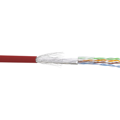 4043718111985 - Patchkabel Cat5e rot SF UTP AWG26 PVC 100m