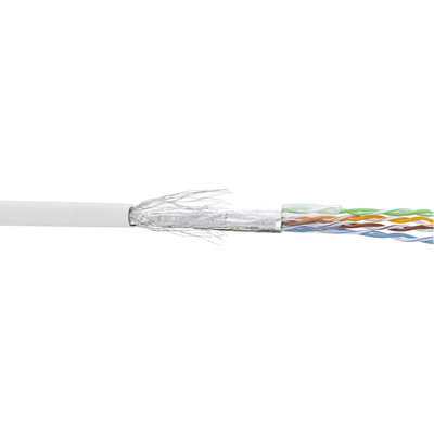 4043718112036 - Patchkabel Cat5e weiß SF UTP AWG26 PVC 100m