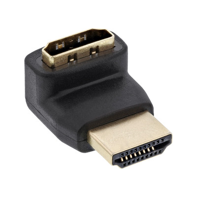 4043718125470 - HDMI Adapter Stecker   Buchse gewinkelt oben vergoldete Kontakte 4K2K