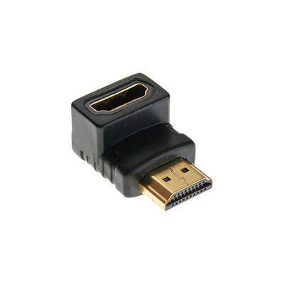 4043718131044 - HDMI Adapter Stecker Buchse gewinkelt unten vergoldete Kontakte 4K2K