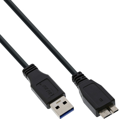 4043718153824 - USB 32 Gen1 Kabel A an Micro B schwarz 3m