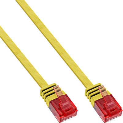 4043718157198 - Patchkabel flach U UTP Cat6 gelb 1m