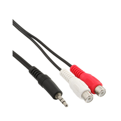 4043718163595 - Cinch Klinke Kabel 2x Cinch Buchse an 35mm Klinke Stecker 1m 4043718163595 - Cinch Klinke Kabel 2x Cinch Buchse an 35mm Klinke Stecker 1m