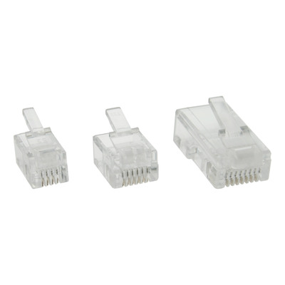 4043718176038 - Modularstecker 8P8C RJ45 zum Crimpen auf Rundkabel (ISDN) 100er Pack