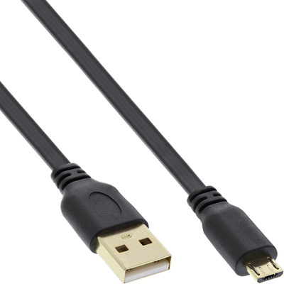 4043718178605 - Micro-USB 20 Flachkabel USB-A Stecker an Micro-B Stecker 3m 4043718178605 - Micro-USB 20 Flachkabel USB-A Stecker an Micro-B Stecker 3m