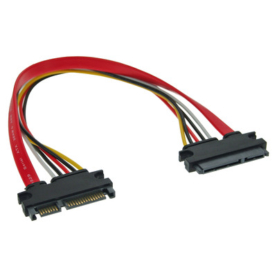 4043718180448 - SATA+Strom Verlängerung int SATA 6Gb s + Strom Stecker Buchse 030m