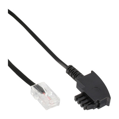 4043718187560 - TAE-F Kabel für DSL-Router TAE-F Stecker an RJ45 8P2C 05m