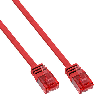 4043718188741 - Patchkabel flach U UTP Cat6 rot 15m