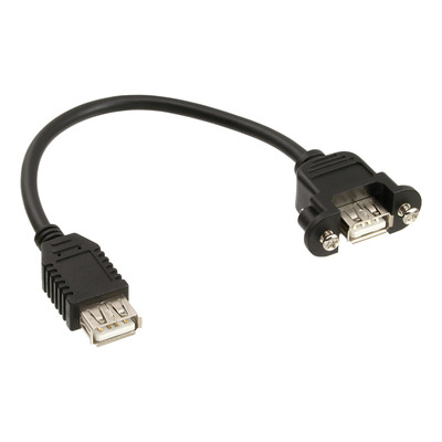 4043718198108 - USB 20 Adapterkabel Buchse A auf Einbaubuchse A 02m