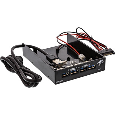 4043718203253 - USB 30 Hub 4-fach für den 889cm (35) Schacht schwarz